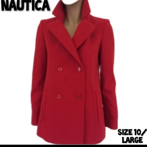 Nautica Jackets & Blazers - Nautica Jacket Coat Red Size 10 EUC